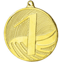 Медаль MD 1291/G d5см s-2,5 мм 1 место