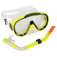 Набор для плавания Sportex юниорский, маска+трубка (ПВХ) E39246-3 желтый