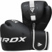 Перчатки тренировочные RDX BGR-F6MW-6OZ черный\белый матовый 75_75