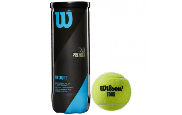 Мячи для большого тенниса Wilson Tour Premier All Court WRT109400, 3 мяча, желтый 600_380