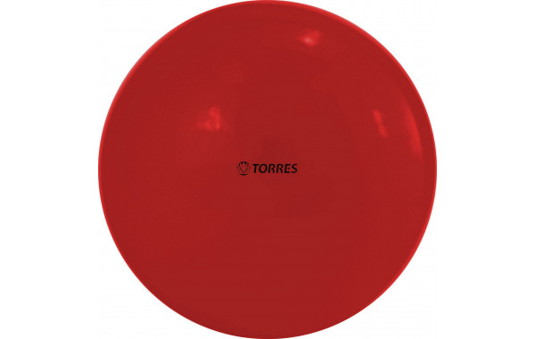 Мяч для художественной гимнастики однотонный d19см Torres ПВХ AG-19-03 красный 600_380