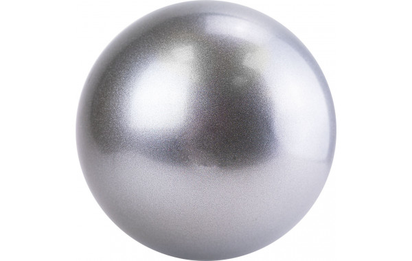 Мяч для художественной гимнастики однотонный AG-19-06, диам. 19 см, ПВХ, серебристый 600_380