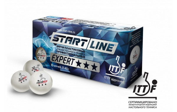 Мячи для настольного тенниса Start Line Expert 3* 10 шт 8334 600_380