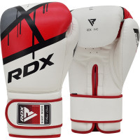 Перчатки тренировочные RDX BGR-F7R-14oz белый\красный