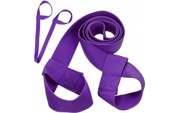 Ремень-стяжка универсальная для йога ковриков и валиков Sportex B31604 (фиолетовый) 600_380