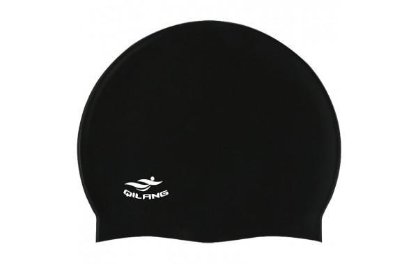 Шапочка для плавания силиконовая взрослая (черная) Sportex E41556 600_380
