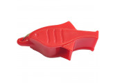 Свисток Дельфин пластиковый в боксе, без шарика, на шнурке (красный) Sportex E39266-2