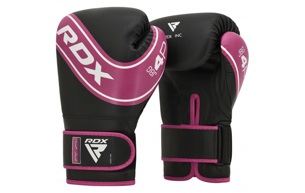 Перчатки детские RDX JBG-4P-6oz розовый\черный 600_380