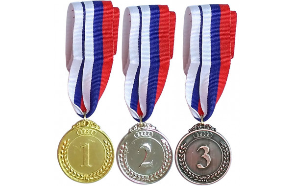 Медаль Sportex 2 место (d5 см, лента триколор в комплекте) F18539 600_380