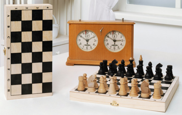 Шахматы обиходные деревянные с дорожной деревянной доской "Классика" 450-20 600_380