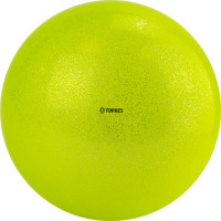 Мяч для художественной гимнастики d19см Torres ПВХ AGP-19-03 желтый с блестками