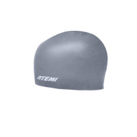 Шапочка для плавания Atemi kids silicone cap Asphalt grey KSC1GY серый