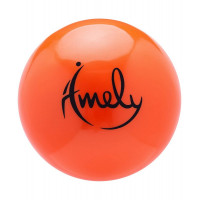 Мяч для художественной гимнастики d19 см Amely AGB-301 оранжевый