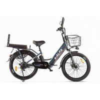 Велогибрид Green City e-ALFA Fat 022302-2163 темно-серый