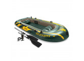 Лодка надувная четырехместная Intex Seahawk-400 Set (68351)