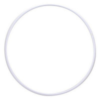 Обруч гимнастический НСО пластиковый d90см MR-OPl900 белый, под обмотку (продажа по 5шт) цена за шт