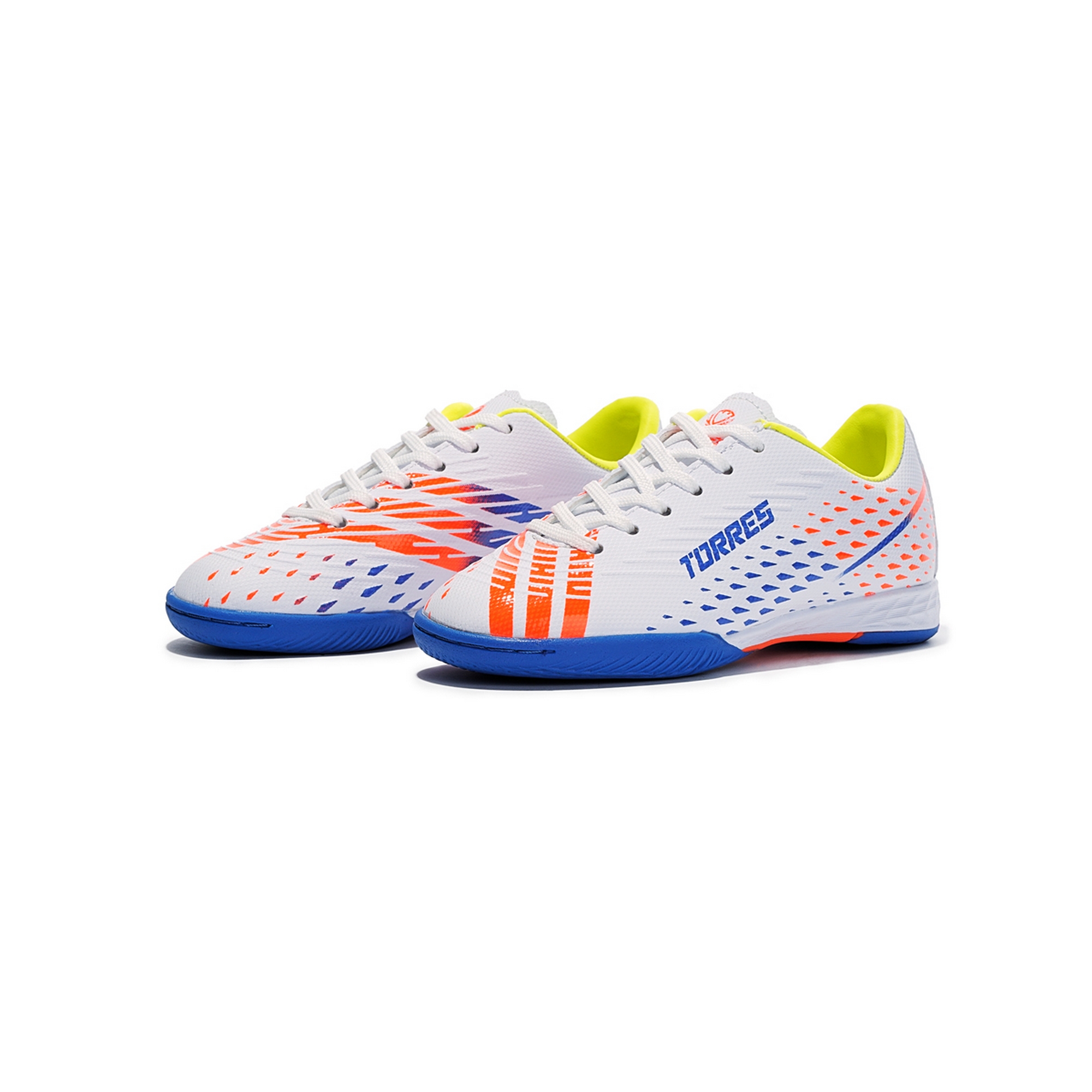 Бутсы зальные детские Torres RAYO KID TS134235-234 бело-синий 2000_2000