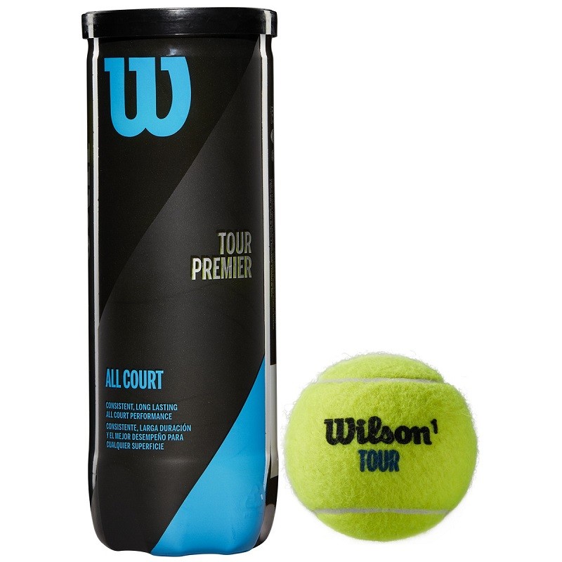 Мячи для большого тенниса Wilson Tour Premier All Court WRT109400, 3 мяча, желтый 800_800