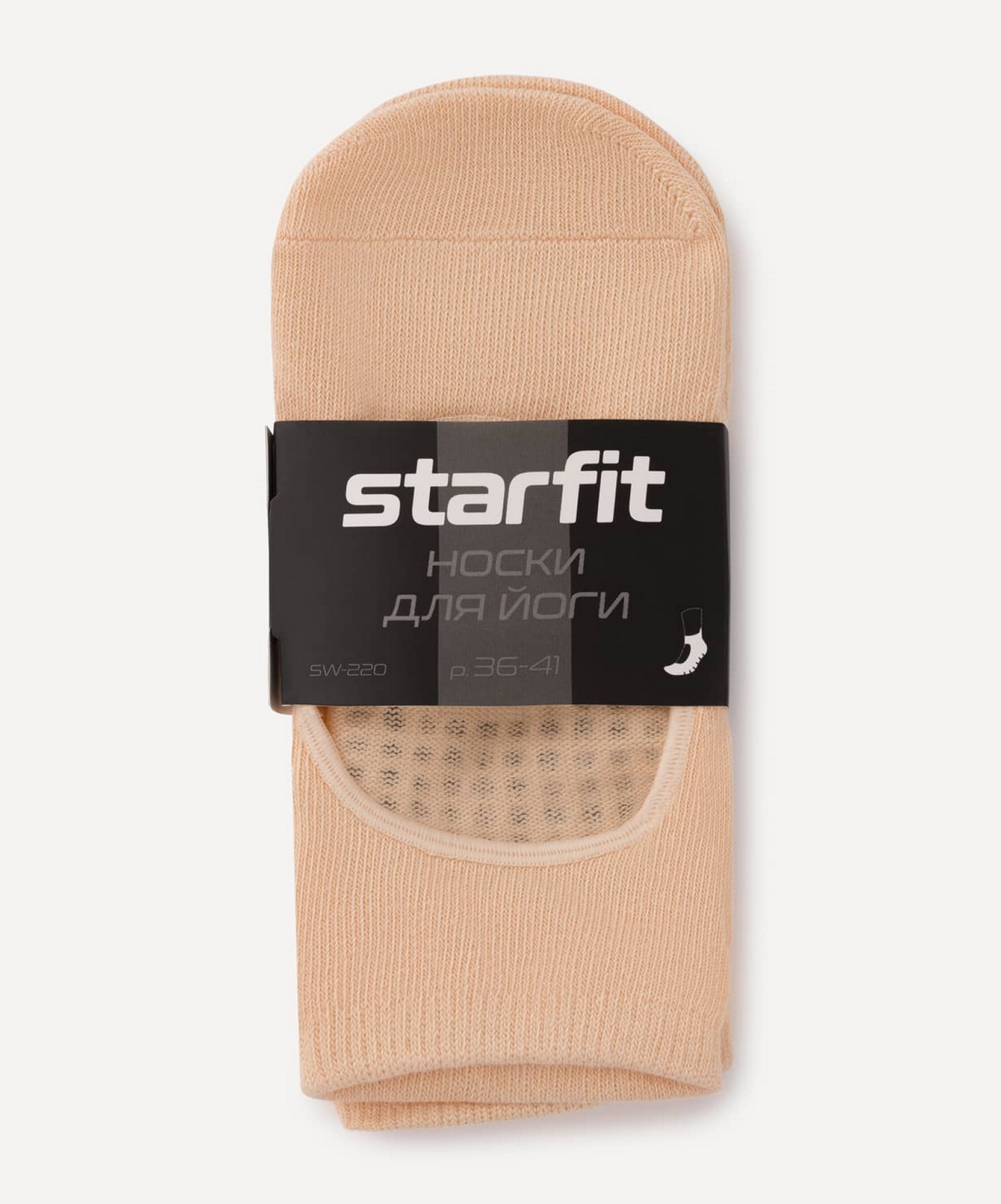 Носки для йоги Star Fit SW-220 персиковый, 1 пара 1663_2000