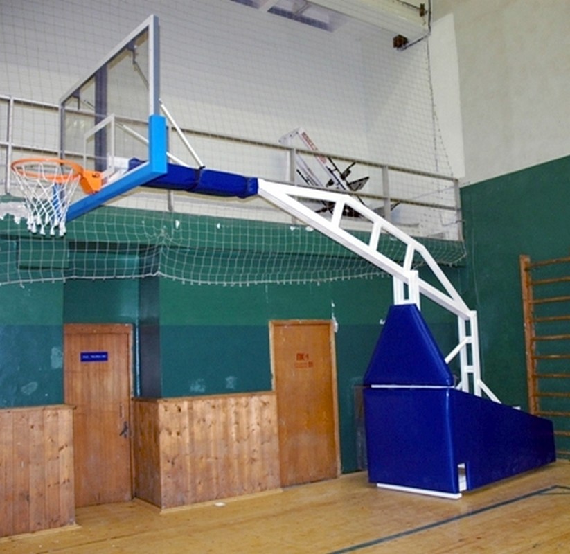 Стойка баскетбольная профессиональная мобильная складная с гидромеханизмом вынос 325 см, без противовесов Atlet IMP-A20E 823_800