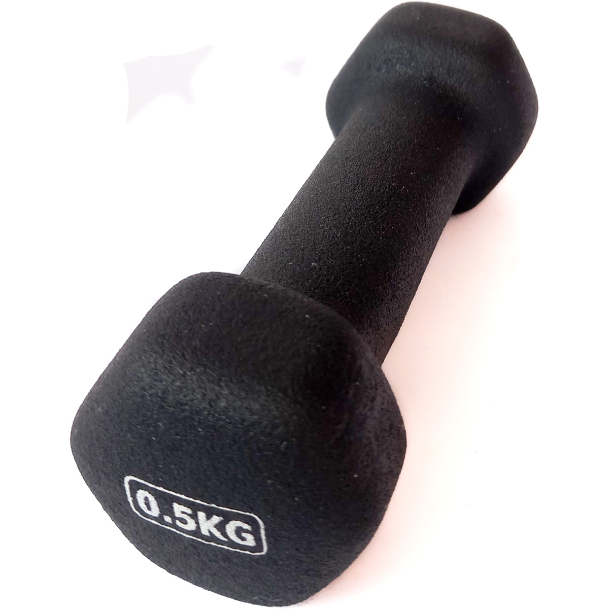 Гантель неопреновая 0,5 кг (черная) Sportex HKDB118-0.5 1200_1200
