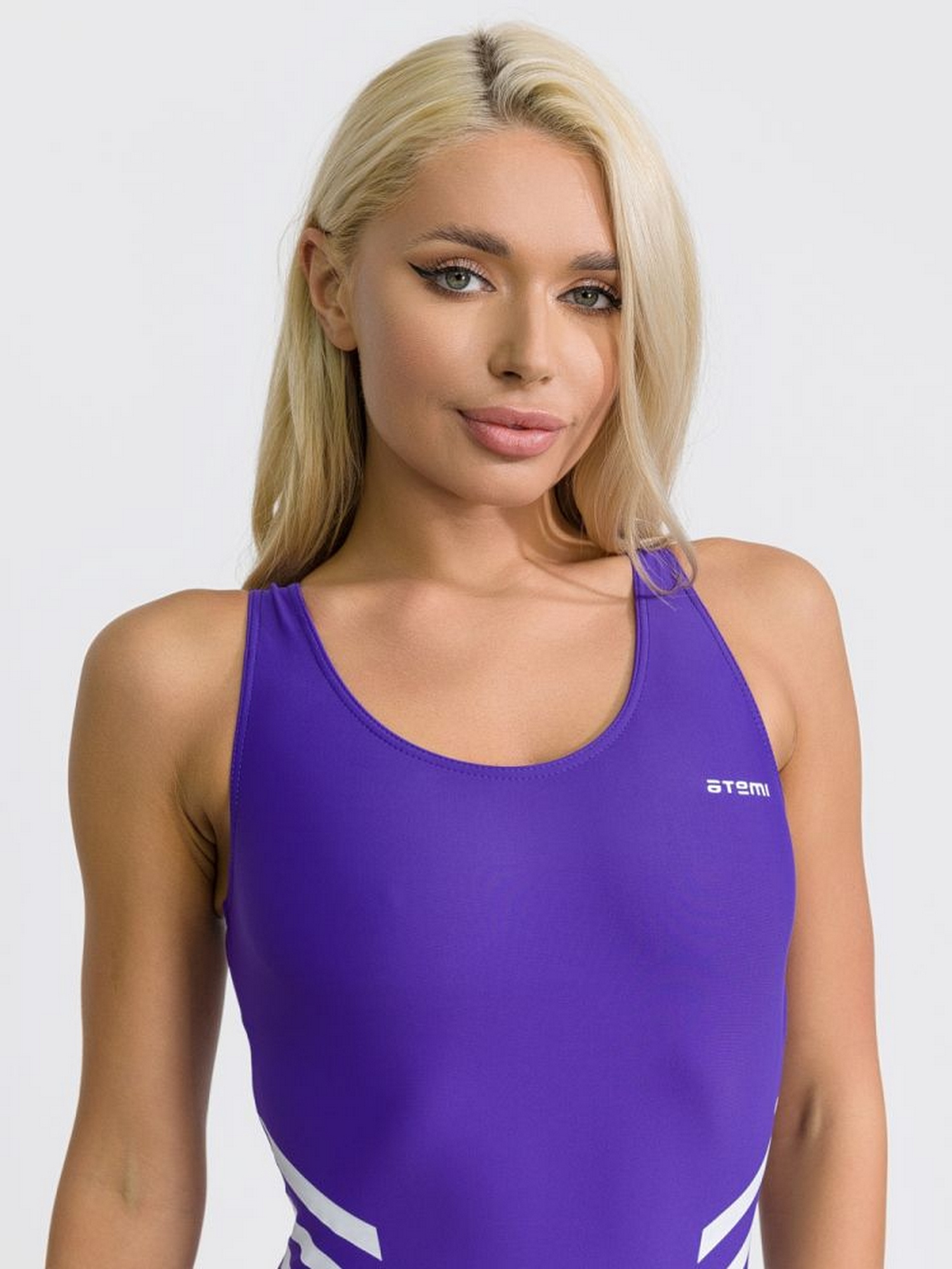 Купальник женский для бассейна Atemi SWAE 01C фиолетовый 1500_2000