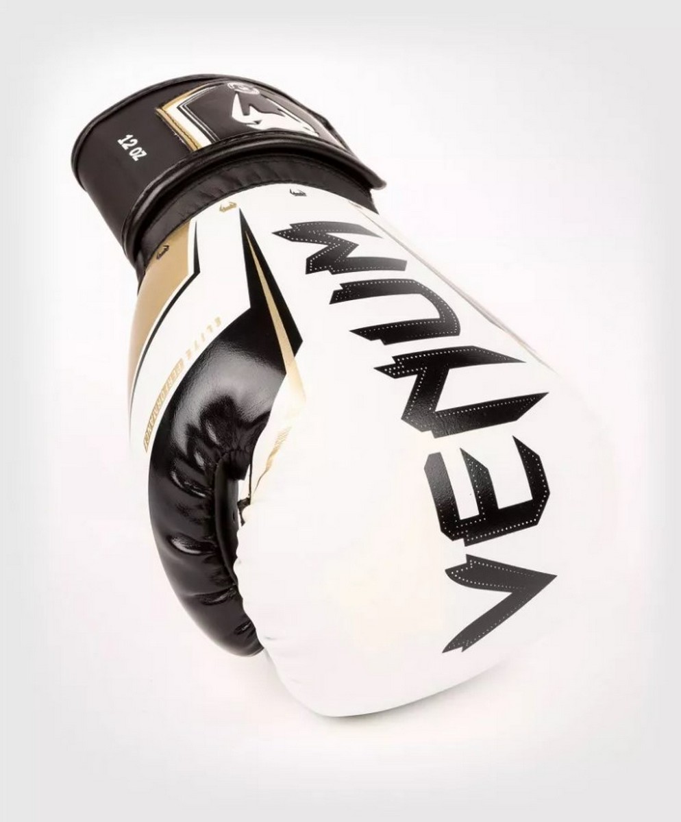 Перчатки Venum Elite Evo 04260-226-14oz белый\золотой 994_1200