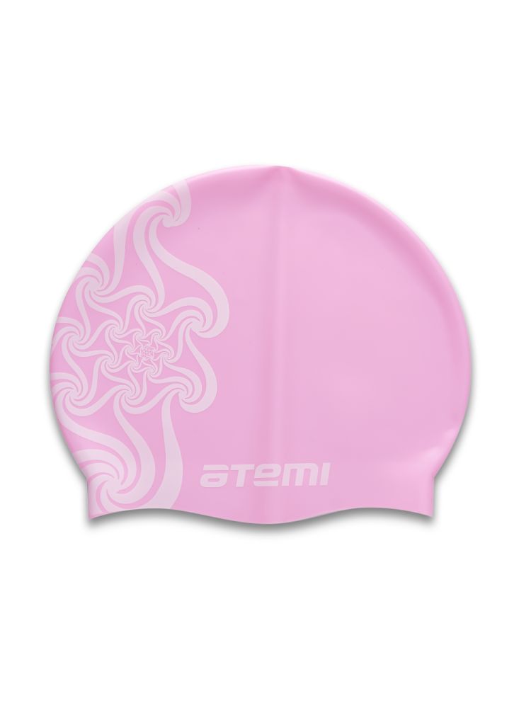 Шапочка для плавания Atemi PSC302 розовая(кружево) детская 750_1000