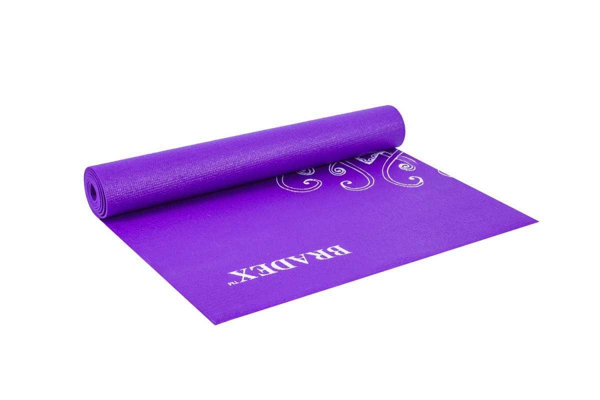 Коврик для йоги и фитнеса 173x61x0,4см Bradex с рисунком Виолет SF 0405 1200_800