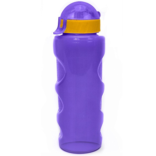 Бутылка для воды LIFESTYLE со шнурком, 500 ml., anatomic, прозрачно/фиолетовый КК0157 500_500