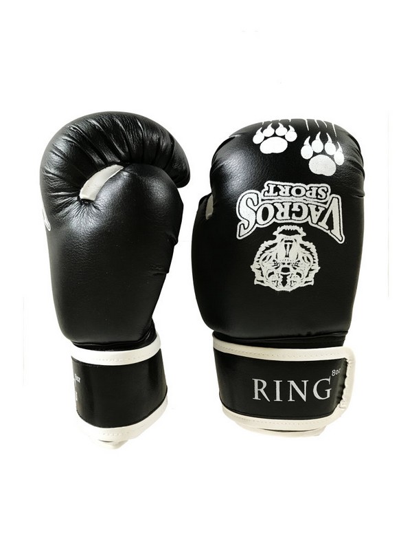 Перчатки боксерские VagroSport RING 10 унций RS510 черный 600_800