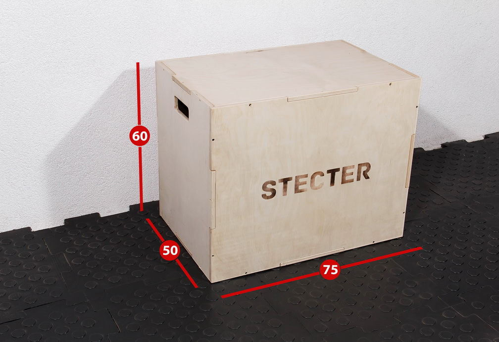 Тумба для запрыгивания Stecter 75-60-50 см (фанера) 2090 1008_691