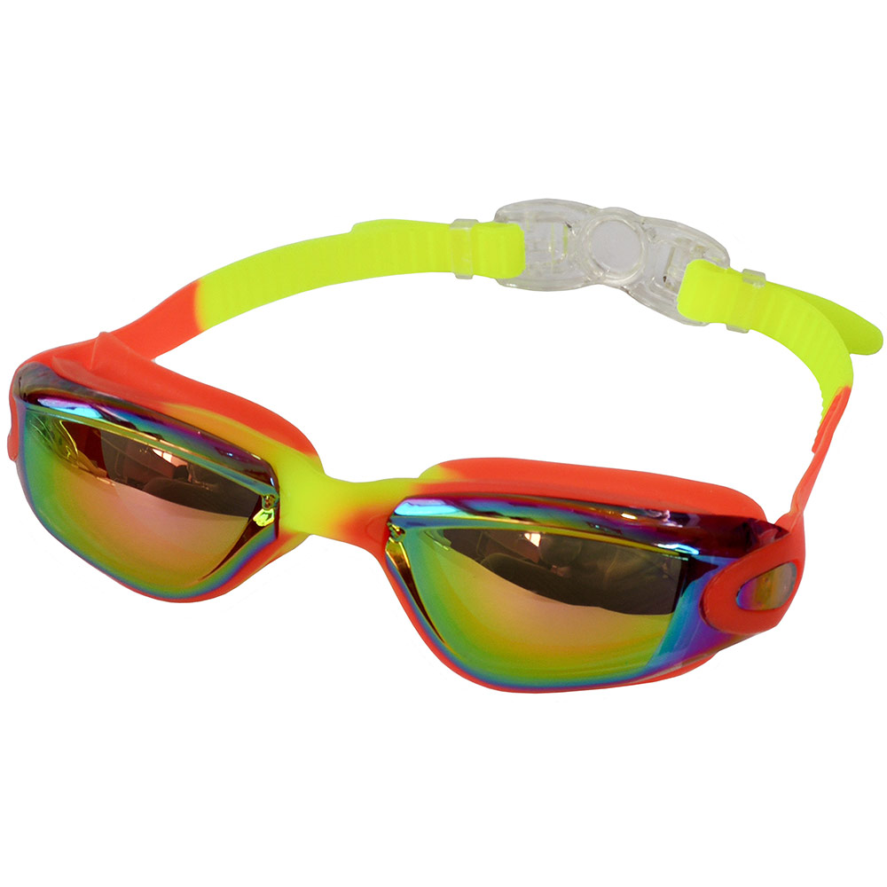 Очки для плавания взрослые (Оранжево-желтые) Sportex B31546-6 1000_1000