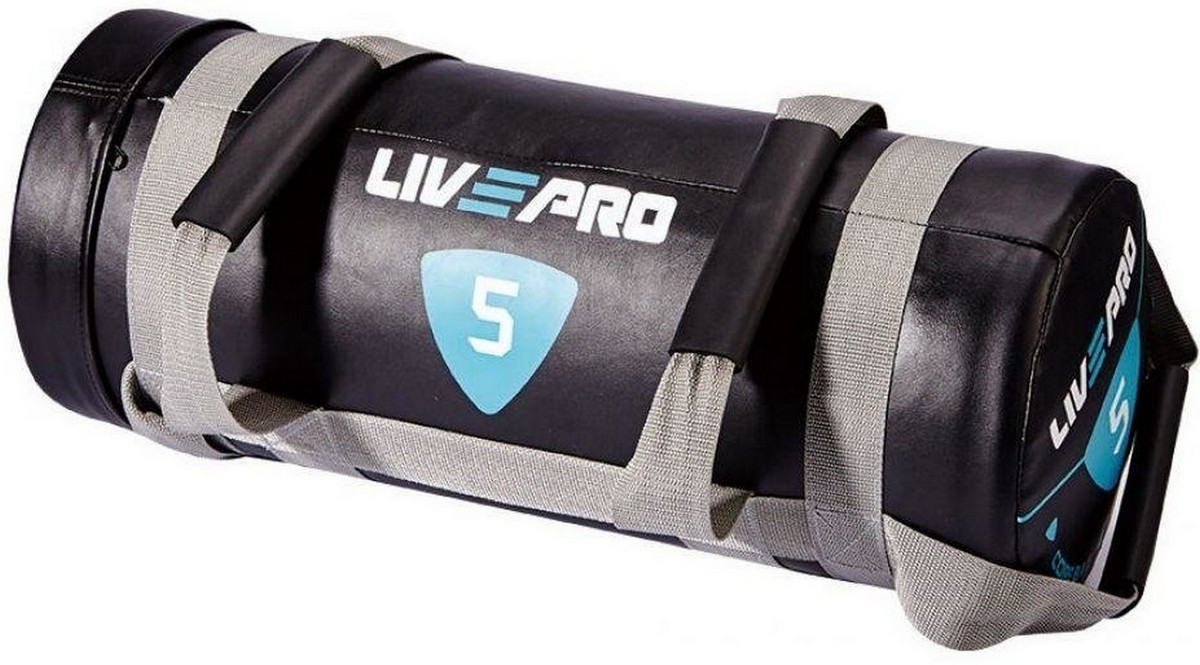 Сэндбэг Live Pro Power Bag LP8120-25 25 кг, черный/серый 1200_665