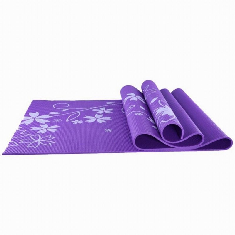 Коврик для йоги и фитнеса YL-Sports BB8303 с принтом, фиолетовый 800_800