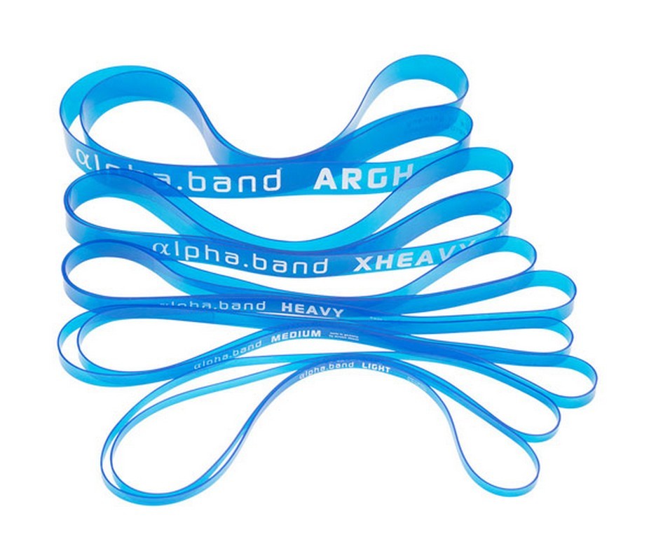 Амортизатор ленточный Aerobis alpha.band argh сопротивление 50 кг, голубой 936_800
