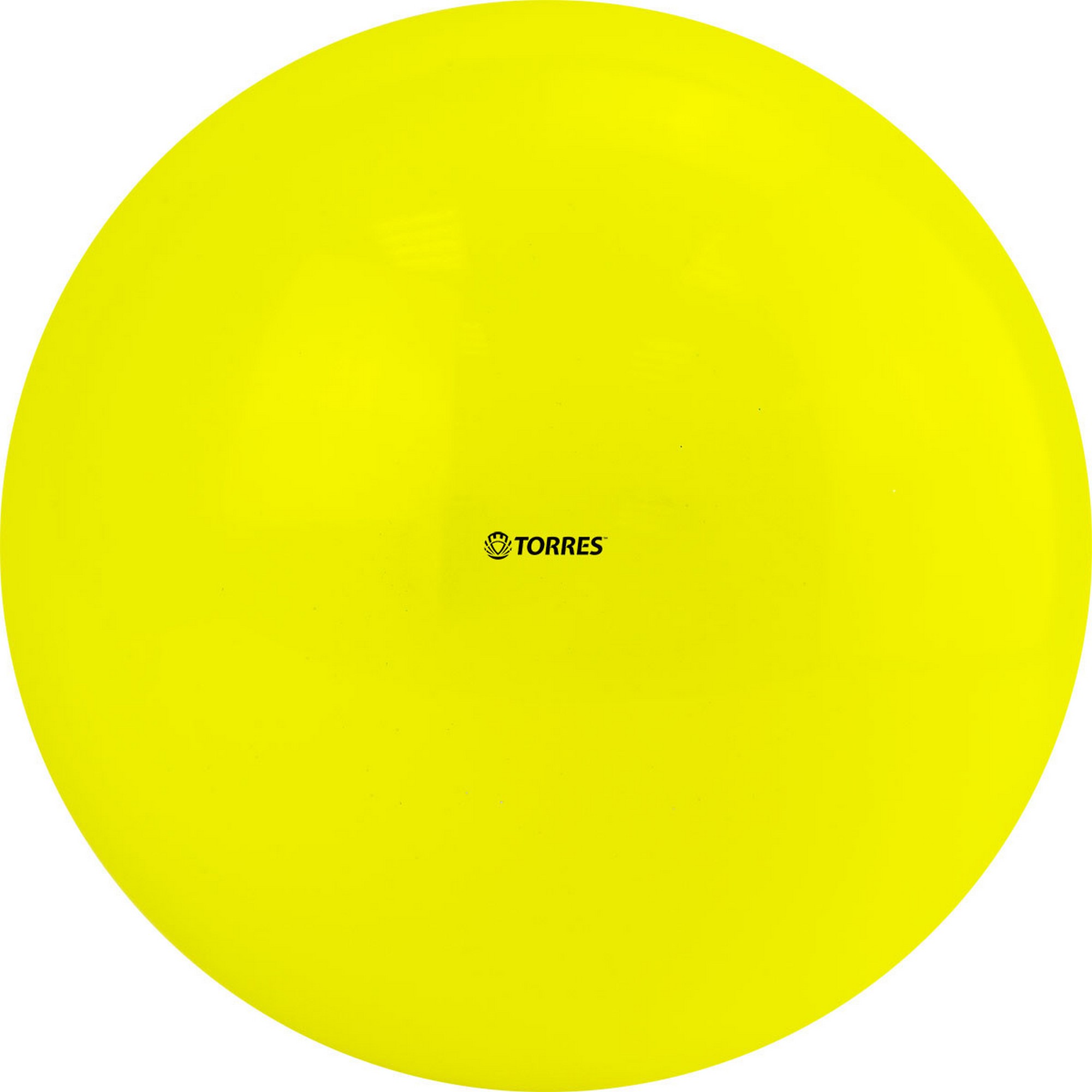 Мяч для художественной гимнастики однотонный d15см Torres ПВХ AG-15-06 желтый 2000_2000