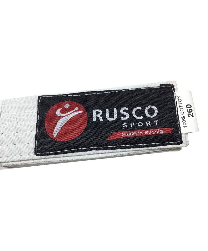 Пояс для единоборств Rusco 260 см, белый 665_800