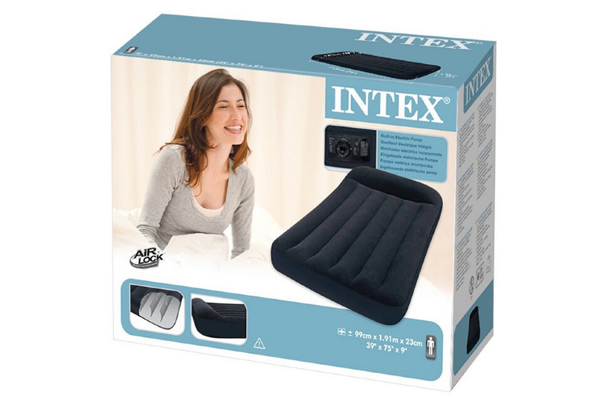 Надувной матрас (кровать) 191х99х23см Intex Pillow Rest Classic Bed 66779 1199_800