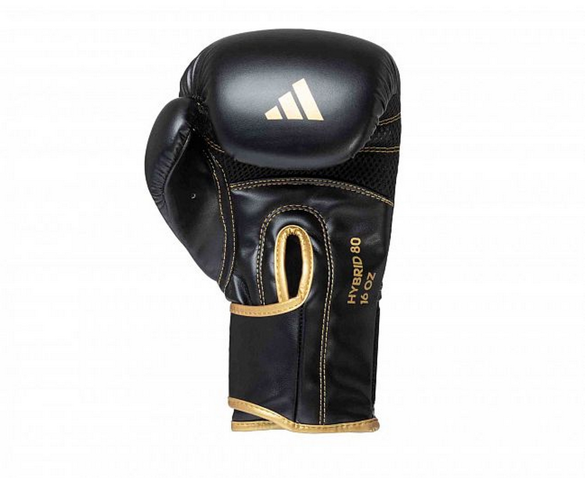 Перчатки боксерские Adidas Hybrid 80 adiH80 черно-золотой 2000_1634