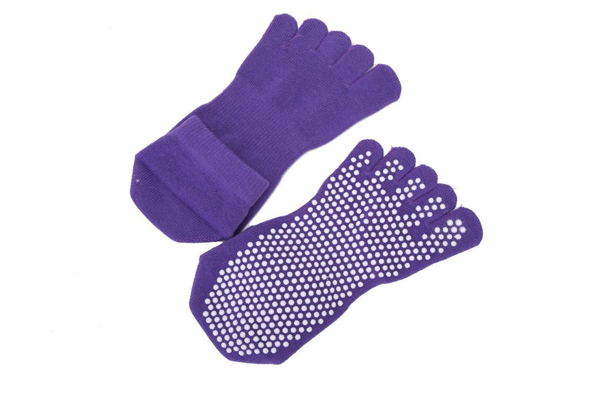 Носки противоскользящие, закрытые Bradex SF 0274 фиолетовый 1200_800