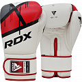 Перчатки тренировочные RDX BGR-F7R-12oz белый\красный 120_120