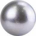 Мяч для художественной гимнастики однотонный AG-19-06, диам. 19 см, ПВХ, серебристый 120_120