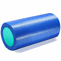 Ролик для йоги полнотелый 2-х цветный, 30х15см Sportex PEF30-B синий\зеленый 120_120