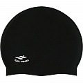 Шапочка для плавания силиконовая взрослая (черная) Sportex E41556 120_120