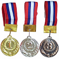 Медаль Sportex 3 место (d6 см, лента триколор в комплекте) F11743 120_120